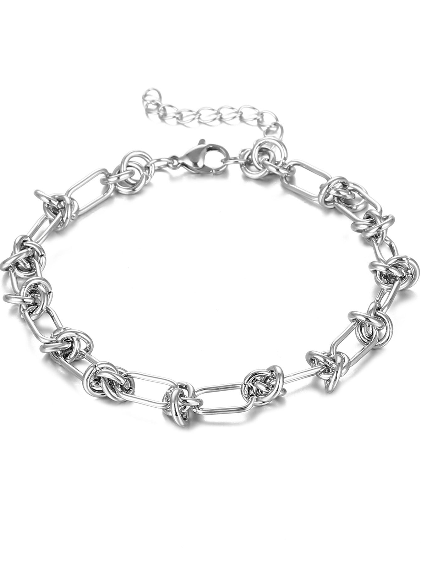 Pulsera plateada H.