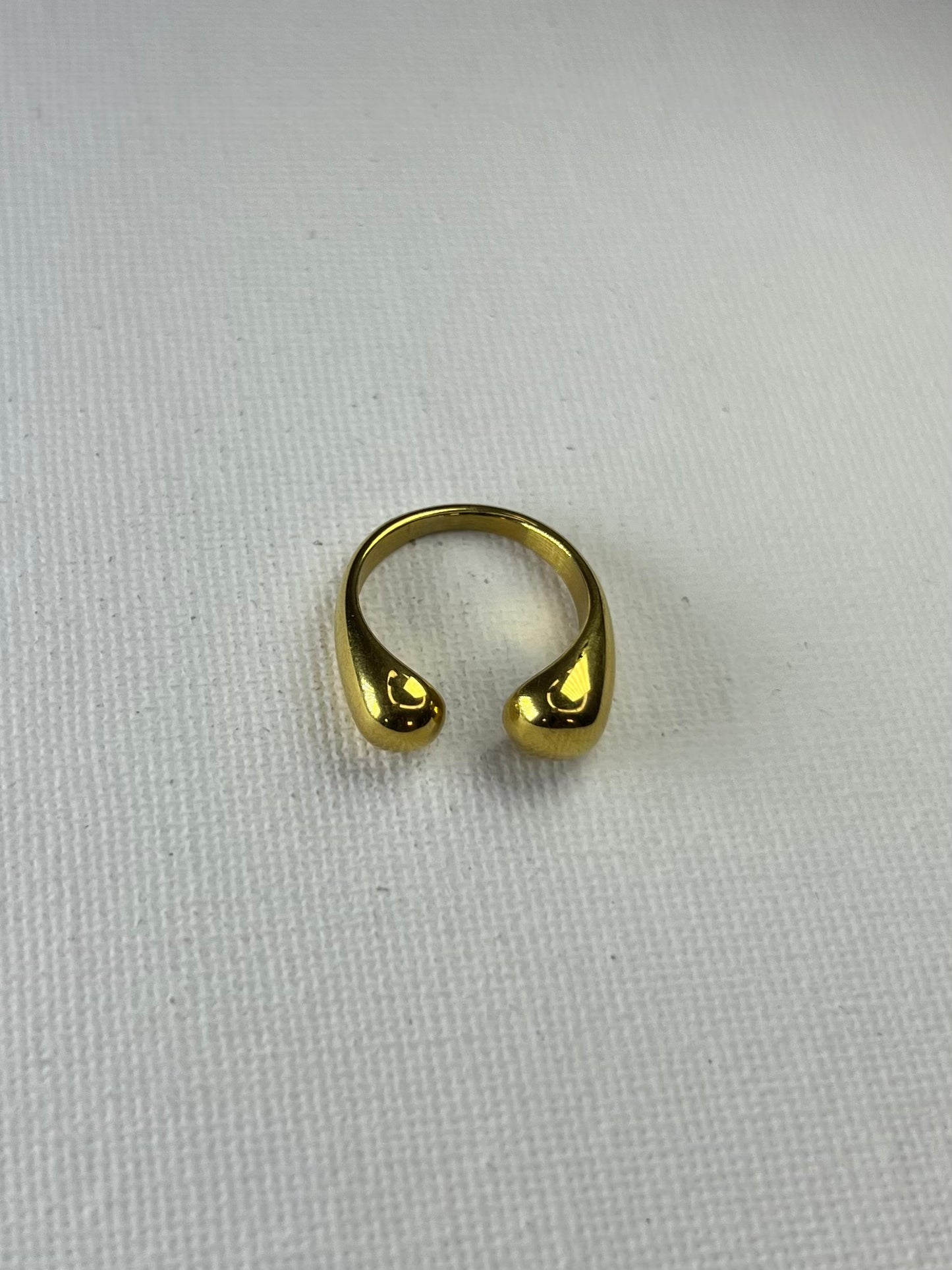 Anillo abierto gota dorado