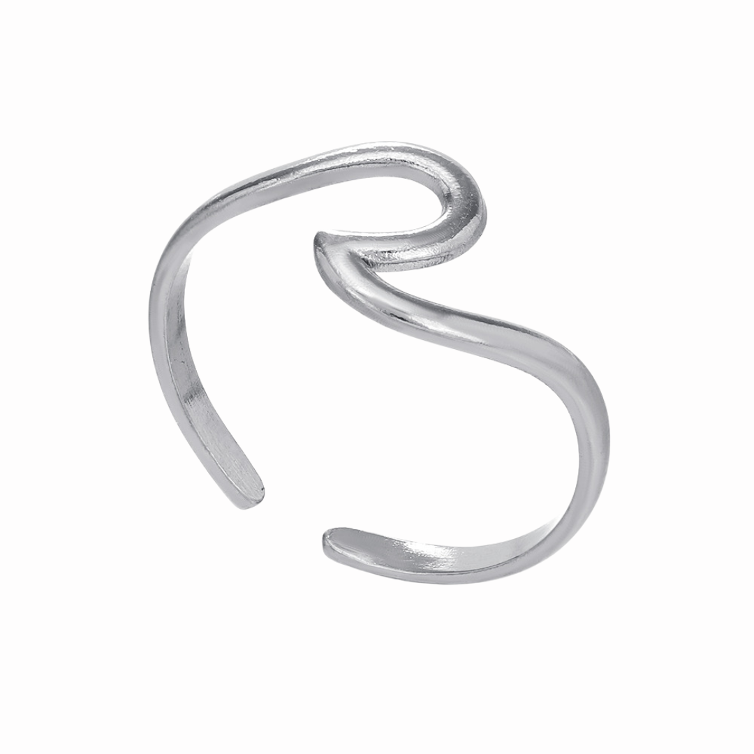 Anillo chico medio regular plata