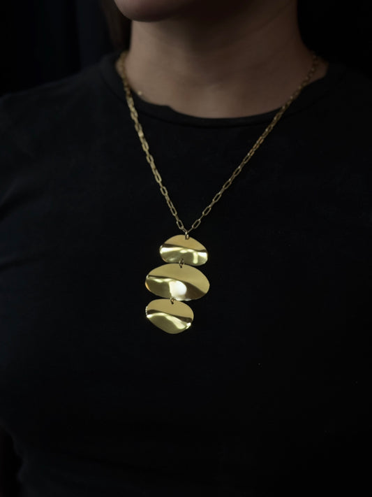 Cadena chunky tres ovalo
