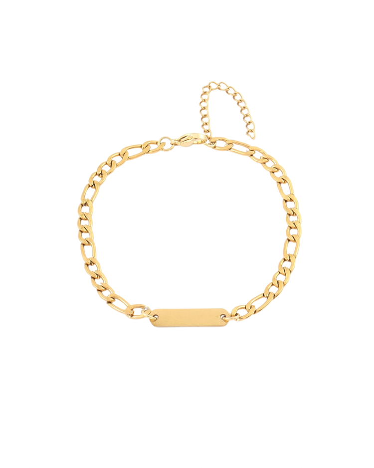 Pulsera tipo esclava dorada