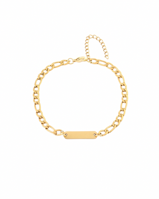 Pulsera tipo esclava dorada