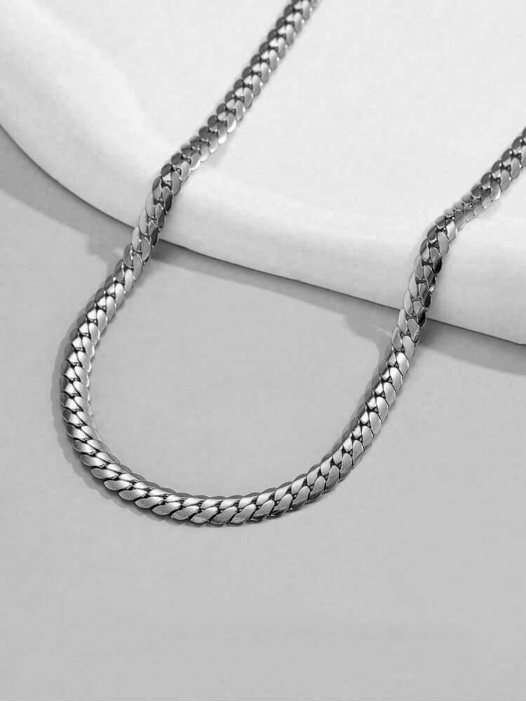 Cadena punk plateada