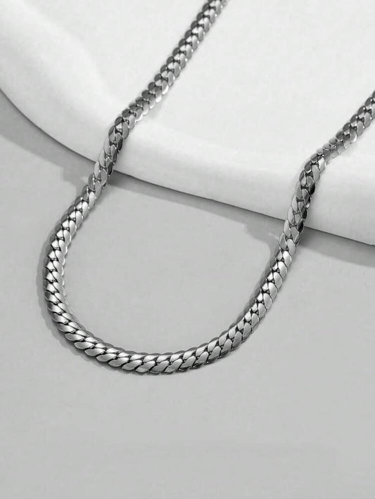 Cadena punk plateada