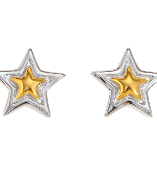 Aretes bicolor estrella