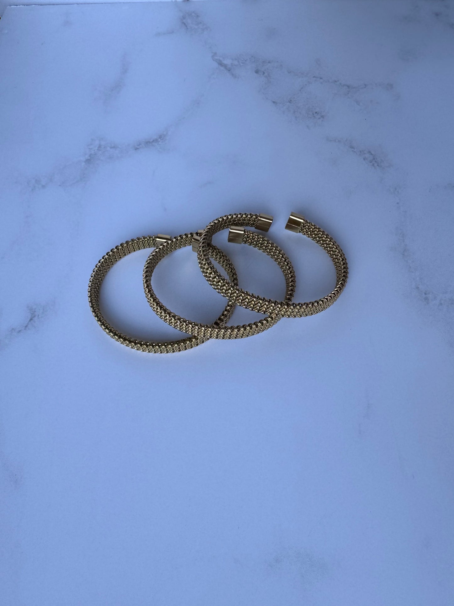 Pulsera trenza dorado
