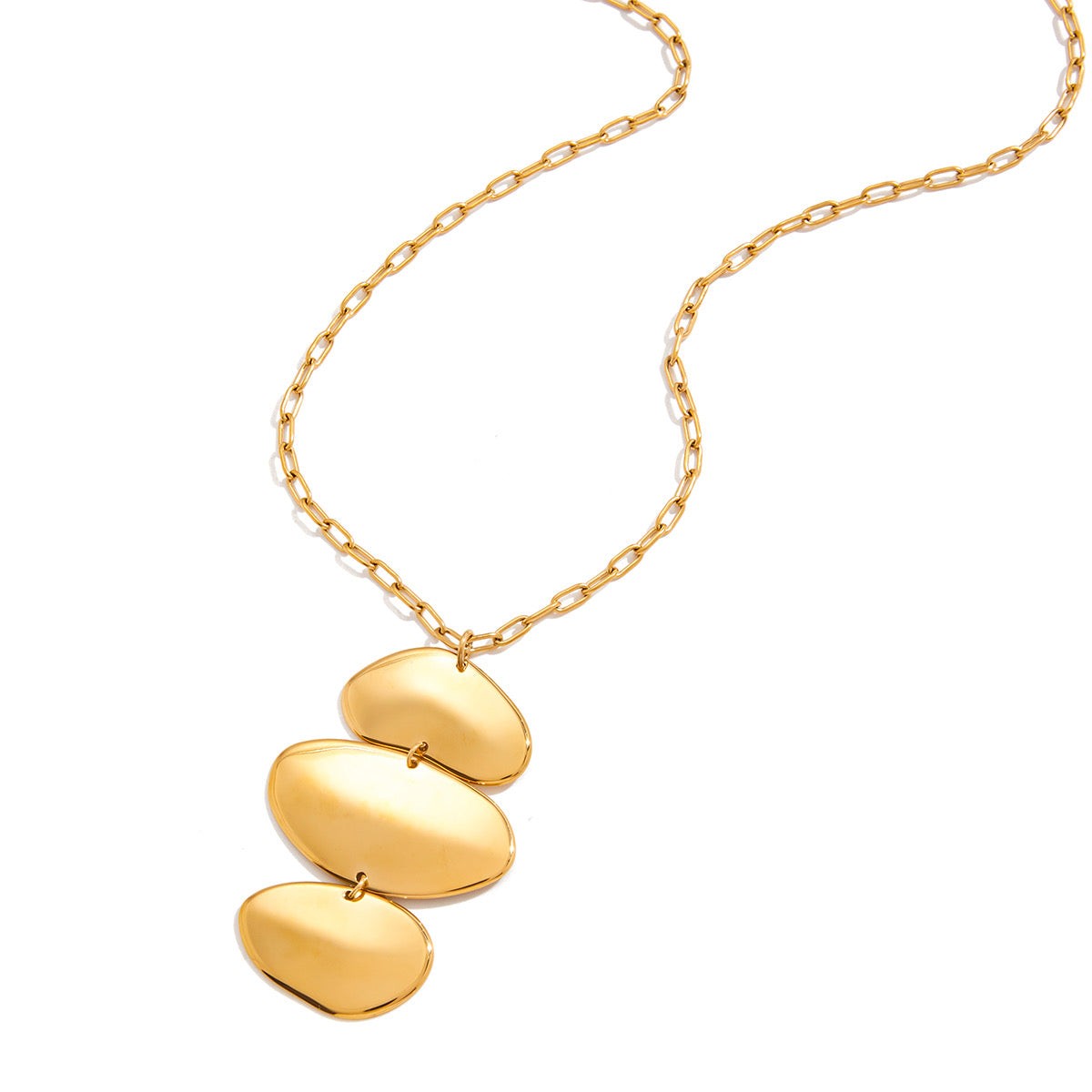 Cadena chunky tres ovalo