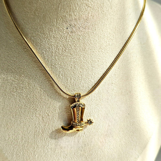 Cadena bota con diamantes