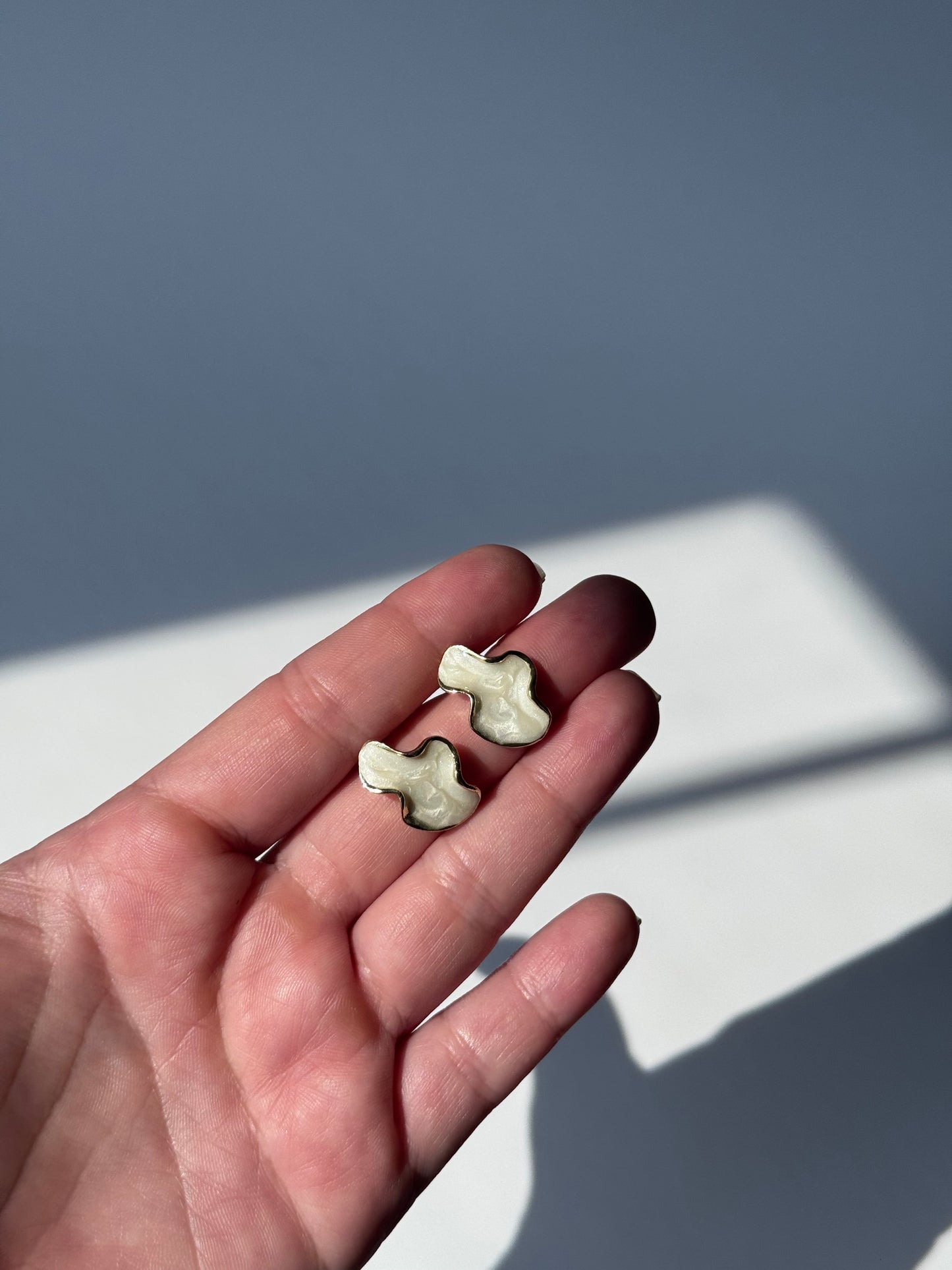 Aretes nube aperlado