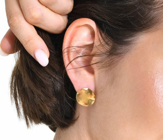 Aretes círculo liso pequeño