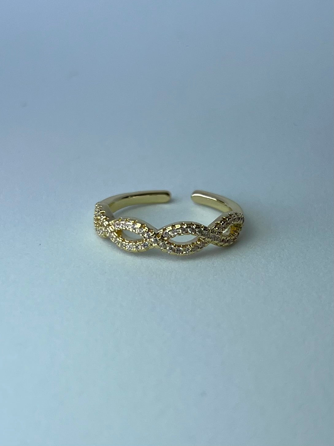Anillo infinitos con diamentes