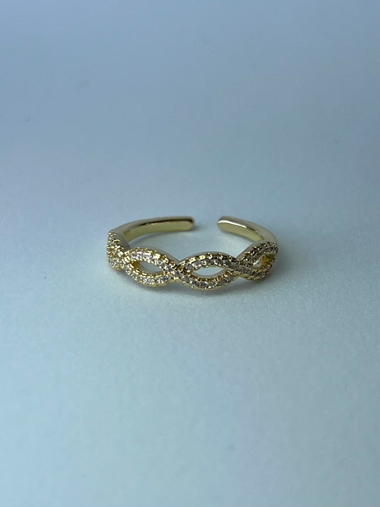 Anillo infinitos con diamentes