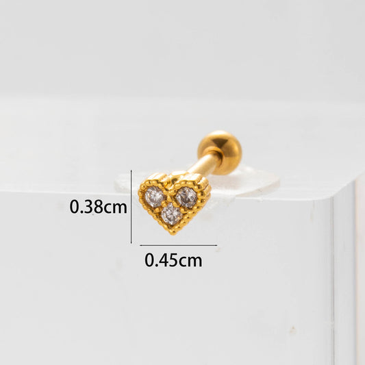 broquel corazón dorado diamantes