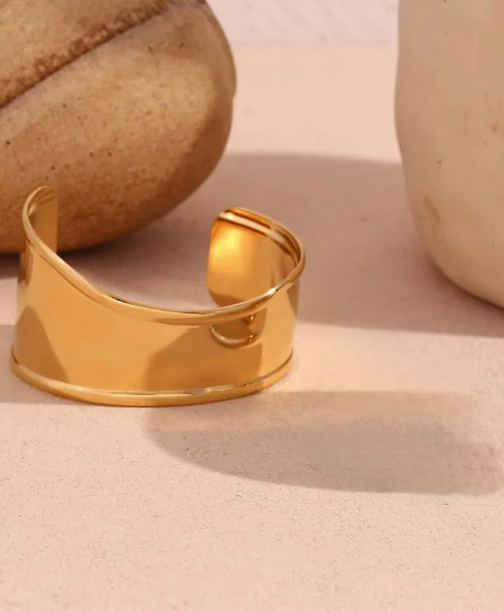 Pulsera súper chunky lisa