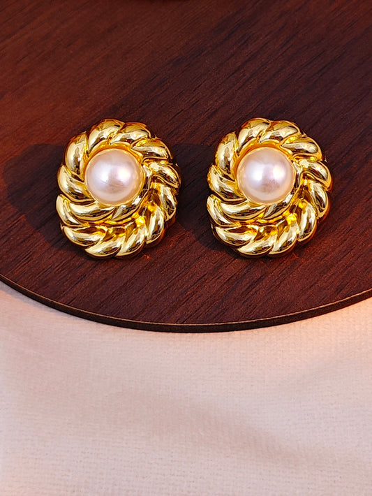 Aretes medianos espiral y perla