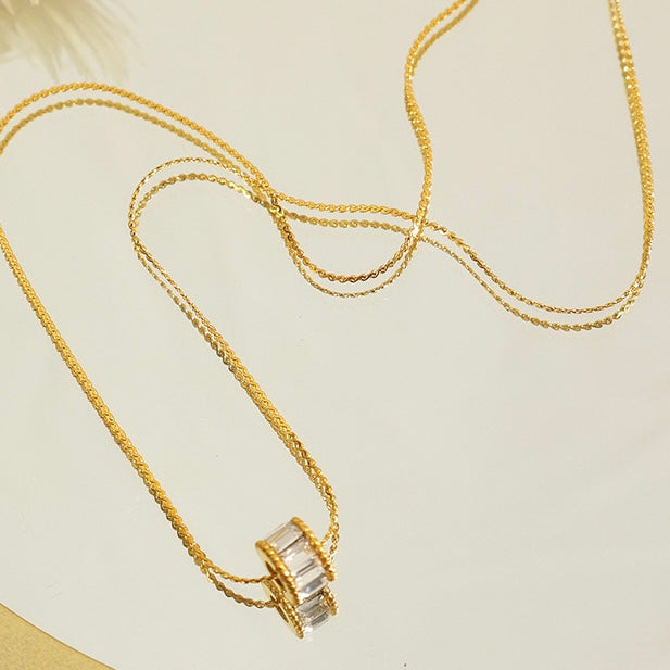 Cadena con círculo diamante