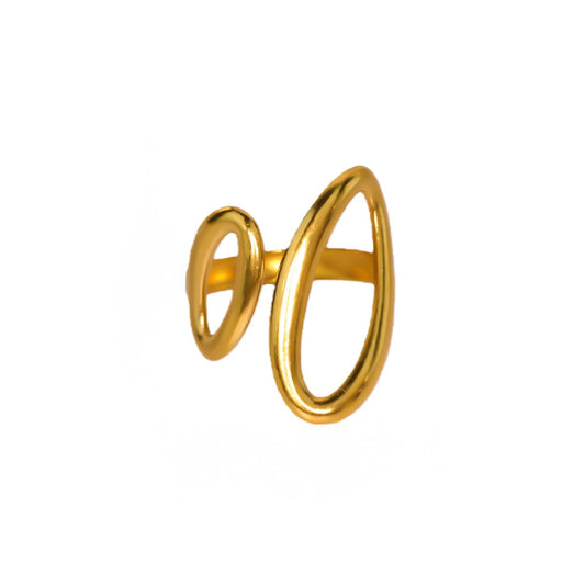 Anillo dúo óvalo