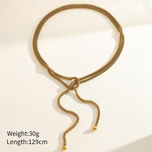 Cadena larga tipo serpiente