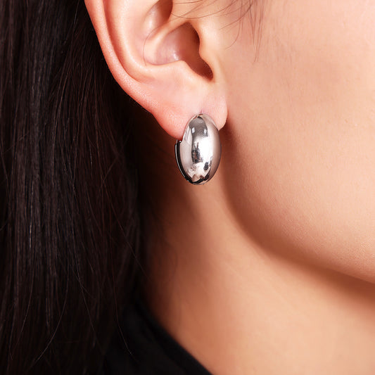 Aretes plateado gota