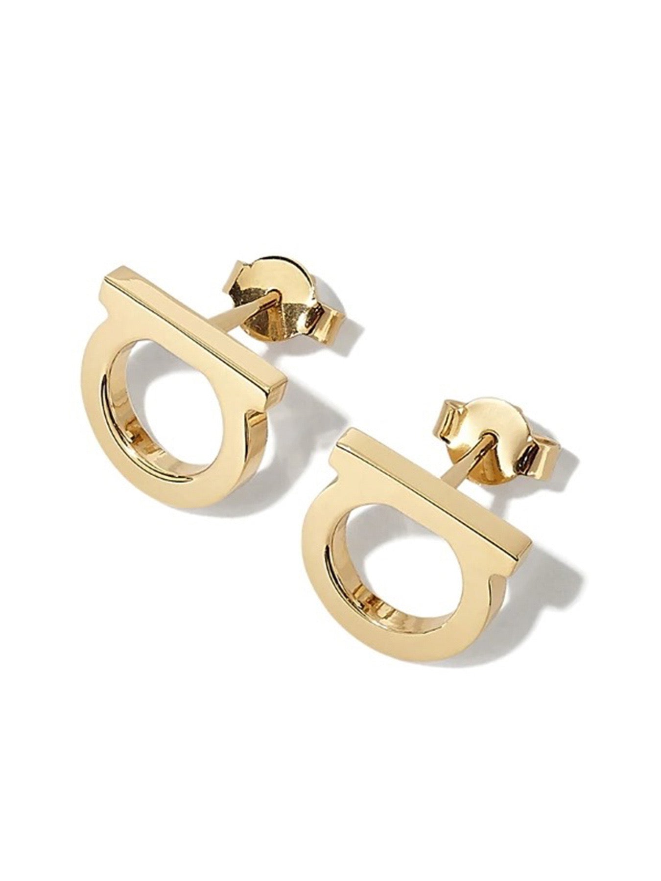 Aretes dorado tipo botón