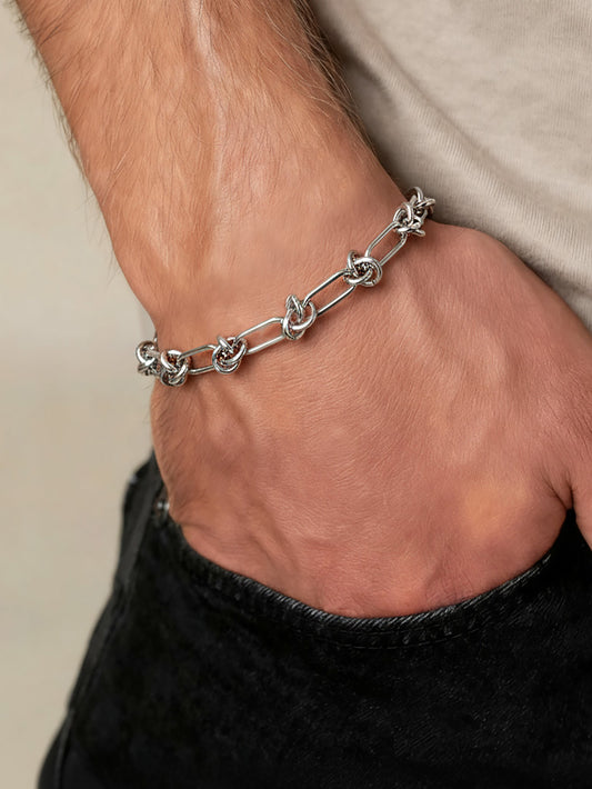 Pulsera plateada H.