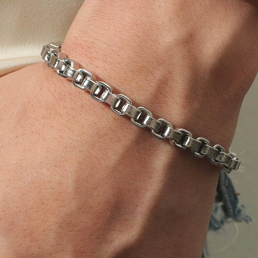 Pulsera gruesa entrelazada hombre