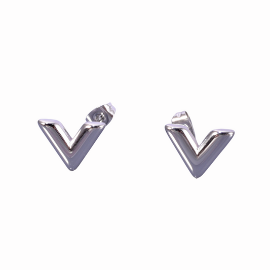 Aretes v plateado
