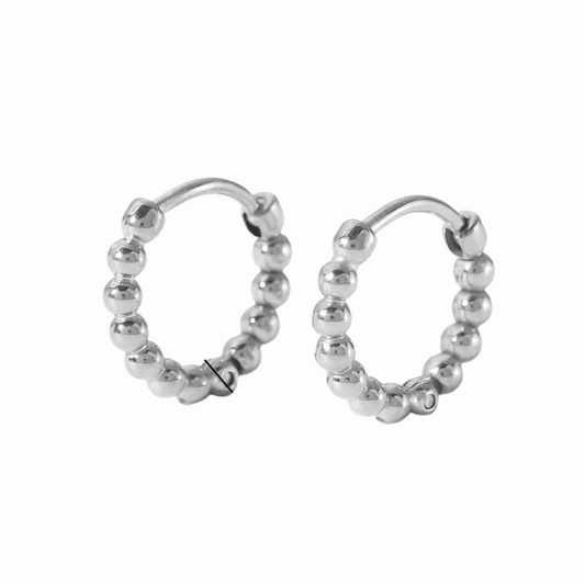Mini hoops plateado