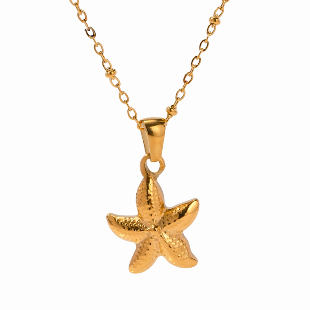 Cadena estrella dorada