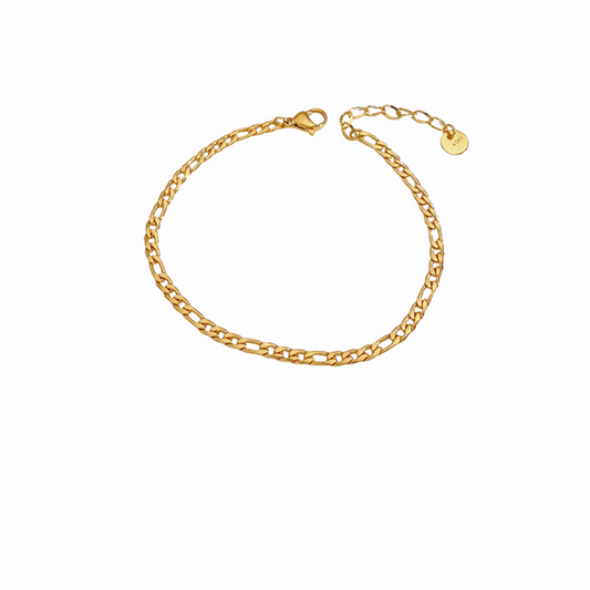 Pulso delgado figaro dorado