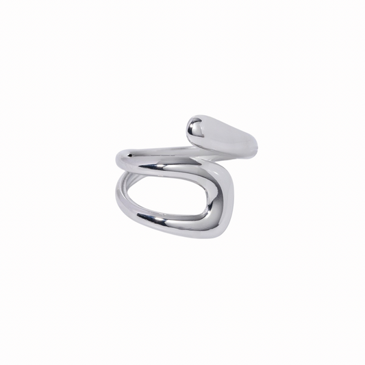 Anillo regular plateado